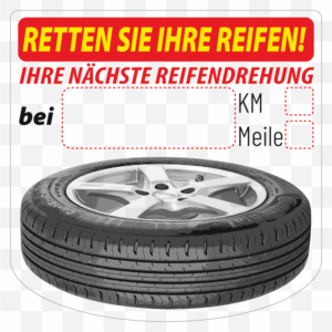Generic Tire Rotation Reminder Service Stickers - StickerPla.net